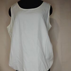 Vintage White Sleeveless Tank Top